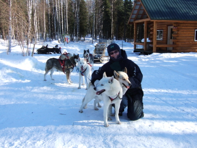 Judy with dog