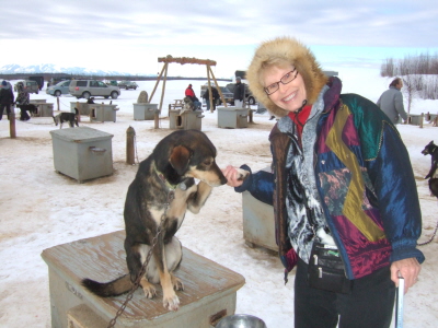 Judy with dog