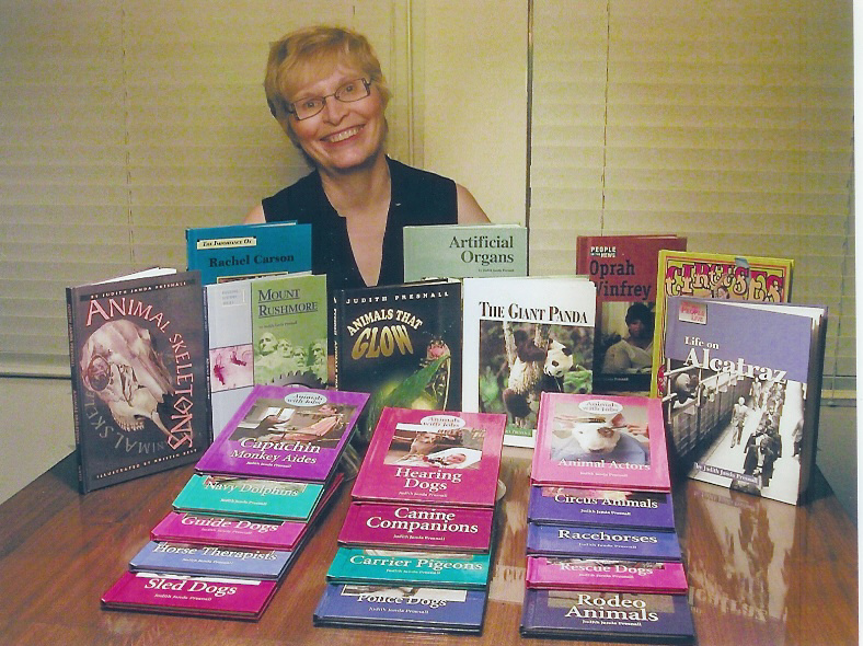 Judy with books
